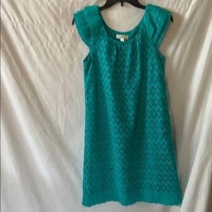 Beautiful eyelet turquoise dress
